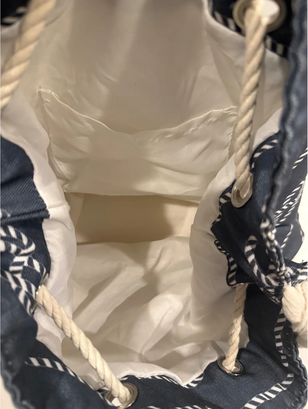 Michigan Nautical Rope Tote Bag